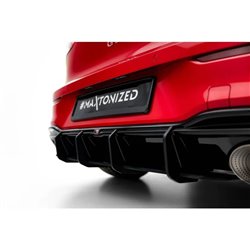 Maxton - Street Pro Central Diffuseur Arriere V.1 Volkswagen Golf GTI Clubsport Mk8 Facelift Rouge