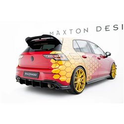 Maxton - Street Pro Central Diffuseur Arriere V.1 Volkswagen Golf GTI Clubsport Mk8 Facelift Noir