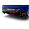 Maxton - Street Pro Central Diffuseur Arriere Hyundai Elantra N Mk7 Noir-Rouge