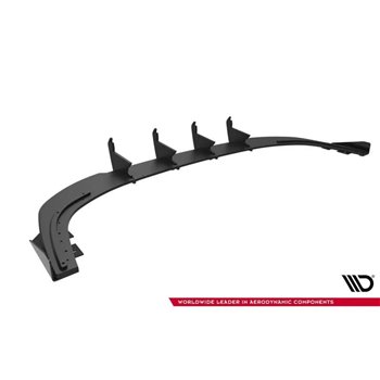 Maxton - Street Pro Central Diffuseur Arriere Audi A3 Sedan 8Y Rouge + Rabats Brillant