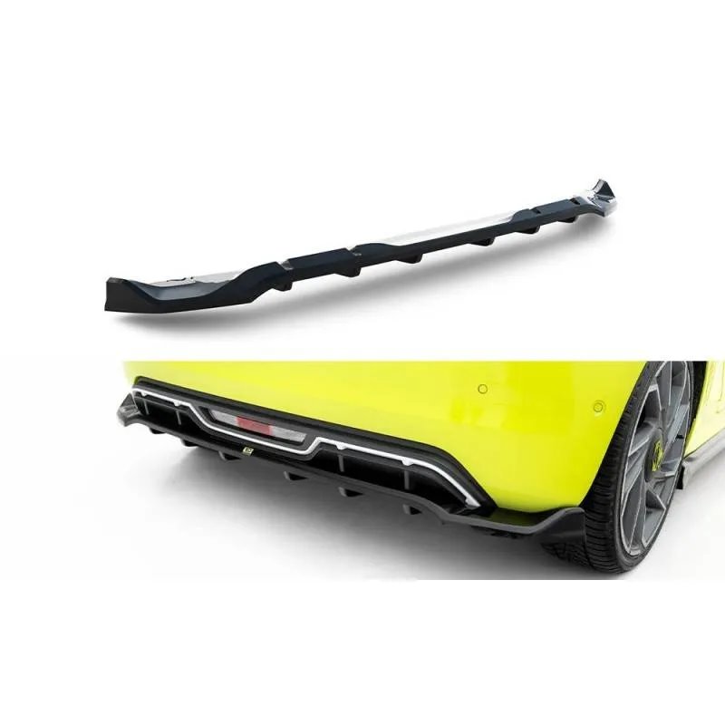 Maxton - Arriere Splitter (avec une barre verticale) Abarth 500e