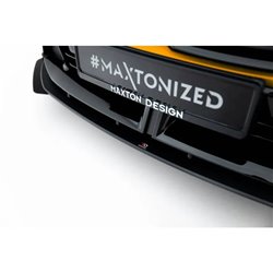 Maxton - Street Pro Lame Du Pare-Chocs Avant BMW M135i F70 Noir + Rabats Brillant 