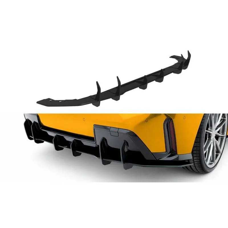 Maxton - Street Pro Central Diffuseur Arriere BMW 1 M-Pack F70 Rouge