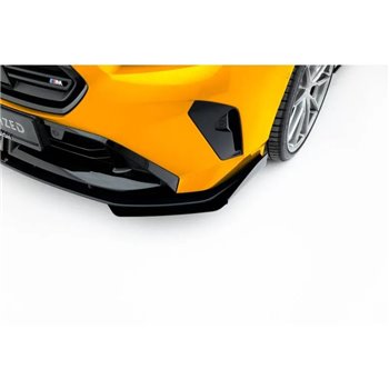 Maxton - Street Pro Lame Du Pare-Chocs Avant BMW M135i F70 Noir-Rouge + Rabats Brillant