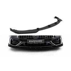 Maxton - Street Pro Lame Du Pare-Chocs Avant Mercedes-AMG CLE 53 C236 Noir-Rouge + Rabats Brillant