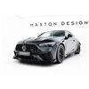 Maxton - Street Pro Lame Du Pare-Chocs Avant Mercedes-AMG CLE 53 C236 Noir-Rouge + Rabats Brillant