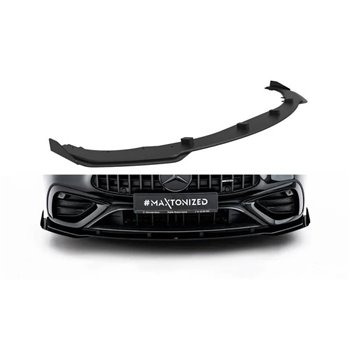 Maxton - Street Pro Lame Du Pare-Chocs Avant Mercedes-AMG CLE 53 C236 Noir + Rabats Brillant