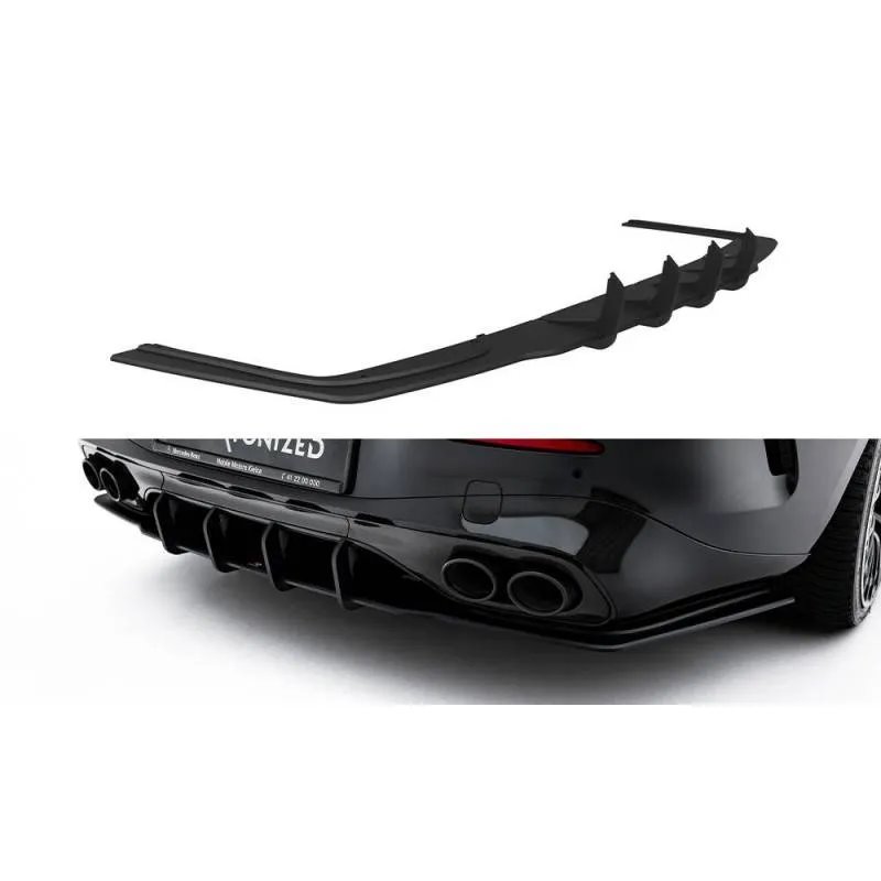 Maxton - Street Pro Central Diffuseur Arriere Mercedes-AMG CLE 53 C236 Noir