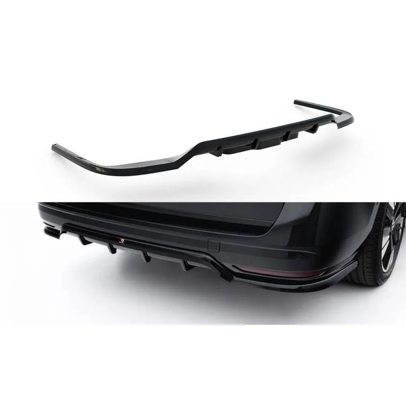 Maxton - Arriere Splitter (avec une barre verticale) Volkswagen Multivan Long T7