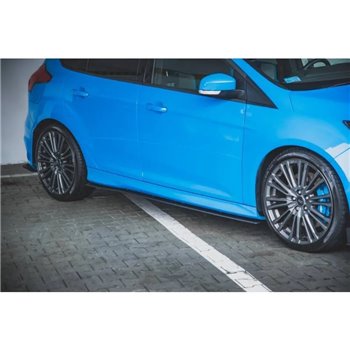 Maxton - Street Pro Rajouts Des Bas De Caisse Ford Focus RS Mk3 Noir-Rouge