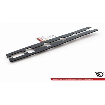Maxton - Street Pro Rajouts Des Bas De Caisse Ford Focus RS Mk3 Noir-Rouge
