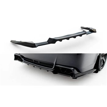 Maxton - Arriere Splitter (avec une barre verticale) Subaru Impreza WRX STI Mk3 Facelift