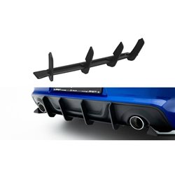 Maxton - Street Pro Central Diffuseur Arriere Dodge Charger RT Scat Pack Widebody Mk3 Facelift Noir-Rouge