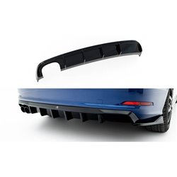 Maxton - Diffuseur Arrière Complet Audi A3 Sedan 8V (Version avec double embout d'échappement d'un côté) Version avec double emb