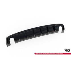 Maxton - Diffuseur Arrière Complet Audi A3 Sedan 8V (Version avec embouts d'échappement simples des deux côtés) Version avec emb