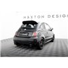 Maxton - Street Pro Central Diffuseur Arriere Abarth 500 Mk1 Rouge