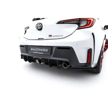 Maxton - Street Pro Central Diffuseur Arriere Toyota GR Corolla Mk12 Noir-Rouge