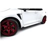 Maxton - Street Pro Rajouts Des Bas De Caisse Toyota GR Corolla Mk12 Noir-Rouge + Rabats Brillant