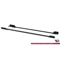 Maxton - Street Pro Rajouts Des Bas De Caisse Toyota GR Corolla Mk12 Noir-Rouge + Rabats Brillant