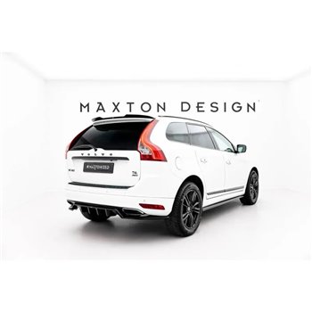 Maxton - Arriere Splitter (avec une barre verticale) Volvo XC60 Mk1 Facelift