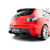 Maxton - Street Pro Lame Du Pare Chocs Arriere Mazda 3 MPS Mk1 EU Version Noir + Rabats Brillant