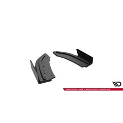 Maxton - Street Pro Lame Du Pare Chocs Arriere Mazda 3 MPS Mk1 EU Version Noir + Rabats Brillant 
