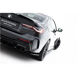 Maxton - Lames De Pare-Chocs Arrière Latérales V.7 BMW 4 M-Pack G22 / G23 / G22 Facelift / G23 Facelift