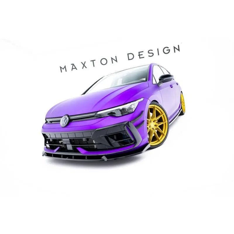 Maxton - Lame Du Pare-Chocs Avant V.3 Volkswagen Golf R Variant Mk8 Facelift