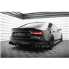 Maxton - Street Pro Lame Du Pare Chocs Arriere Audi A7 S-Line C7 Noir + Rabats Brillant 