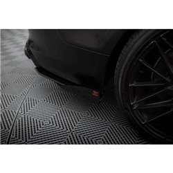 Maxton - Street Pro Lame Du Pare Chocs Arriere Audi A7 S-Line C7 Noir + Rabats Brillant 