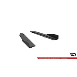 Maxton - Street Pro Lame Du Pare Chocs Arriere Audi A7 S-Line C7 Noir + Rabats Brillant 