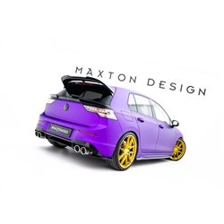 Maxton - Lames De Pare-Chocs Arrière Latérales V.8 Volkswagen Golf R Hatchback Mk8 / Mk8 Facelift