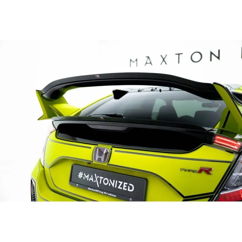 Maxton - Inférieur Spoiler Cap Honda Civic Type-R Mk10 / Mk10 Facelift Noir Brillant