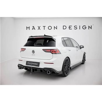 Maxton - Lames De Pare-Chocs Arrière Latérales V.4 + Ailerons Volkswagen Golf GTI / GTE Mk8 