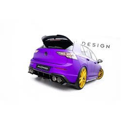 Maxton - Arriere Splitter (avec une barre verticale) V.2 Volkswagen Golf R Hatchback Mk8 / Mk8 Facelift