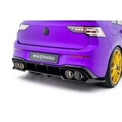 Maxton - Arriere Lame (avec une barre verticale) V.2 Volkswagen Golf R Hatchback Mk8 / Mk8 Facelift 
