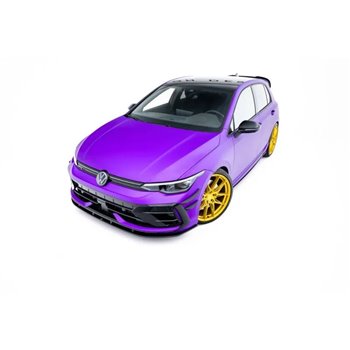 Maxton - Street Pro Lame Du Pare-Chocs Avant Volkswagen Golf R Mk8 Facelift Noir