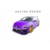Maxton - Street Pro Lame Du Pare-Chocs Avant Volkswagen Golf R Hatchback Mk8 Facelift Noir + Rabats Brillant