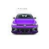 Maxton - Street Pro Lame Du Pare-Chocs Avant Volkswagen Golf R Hatchback Mk8 Facelift Noir + Rabats Brillant 