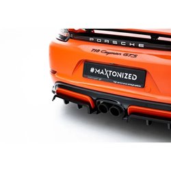 Maxton - Arriere Splitter (avec une barre verticale) Porsche 718 Cayman GTS 982c
