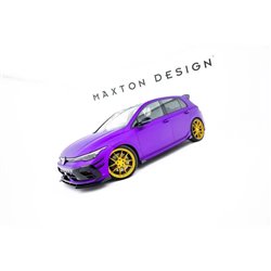 Maxton - Street Pro Rajouts Des Bas De Caisse Volkswagen Golf R Hatchback Mk8 / Mk8 Facelift Noir + Rabats Brillant 