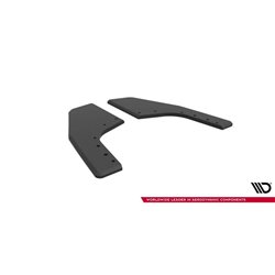 Maxton - Street Pro Lame Du Pare Chocs Arriere V.2 Volkswagen Golf R Hatchback Mk8 / Mk8 Facelift Noir-Rouge