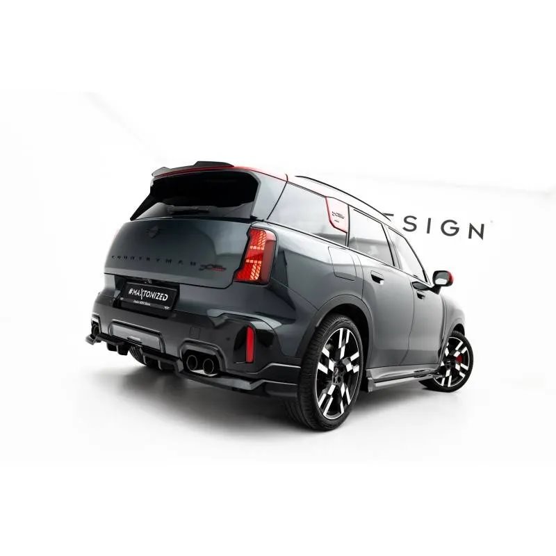 Maxton - Arriere Splitter (avec une barre verticale) Mini Countryman JCW U25