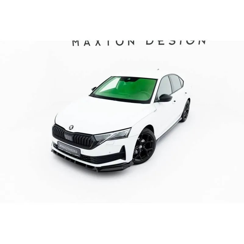 Maxton - Lame Du Pare-Chocs Avant Skoda Octavia Sportline Liftback / Combi Mk4 Facelift