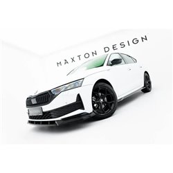 Maxton - Lame Du Pare-Chocs Avant Skoda Octavia Sportline Liftback / Combi Mk4 Facelift 