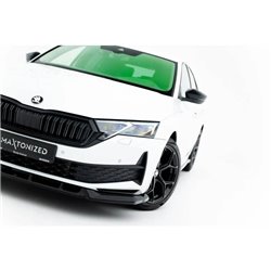 Maxton - Lame Du Pare-Chocs Avant Skoda Octavia Sportline Liftback / Combi Mk4 Facelift 
