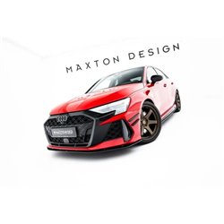 Maxton - Street Pro Lame Du Pare-Chocs Avant Audi RS3 Sportback 8Y Facelift Noir-Rouge