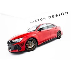 Maxton - Street Pro Rajouts Des Bas De Caisse Audi RS3 Sportback 8Y Facelift Noir