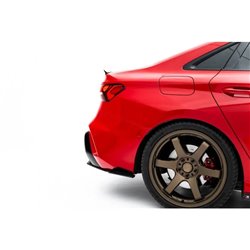 Maxton - Street Pro Central Diffuseur Arriere Audi RS3 Sedan 8Y Facelift Rouge + Rabats Brillant