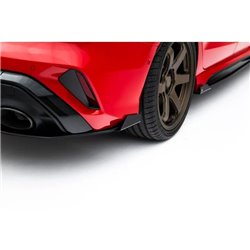 Maxton - Street Pro Central Diffuseur Arriere Audi RS3 Sedan 8Y Facelift Rouge + Rabats Brillant